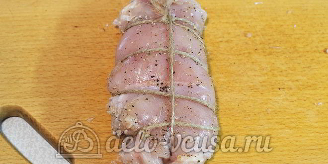 Рецепт куриный рулет с черносливом