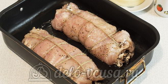Рецепт куриный рулет с черносливом