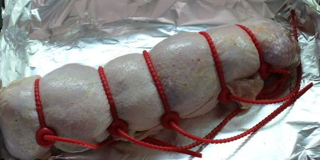 Рецепт куриный рулет с корейской морковью и языком