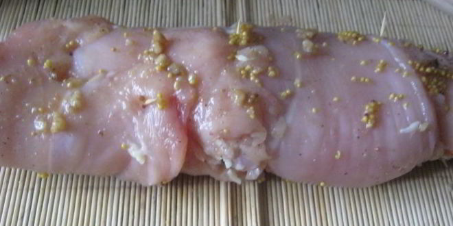 Рецепт куриный рулет с цуккини, морковью и сыром