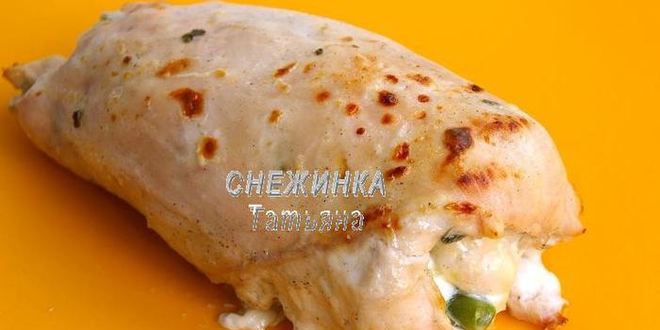 Рецепт куриный рулет со спаржевой фасолью, яйцом и сыром джюгас