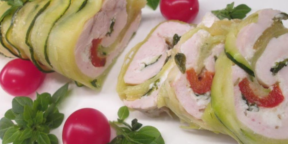 Как приготовить куриный рулет в цукини