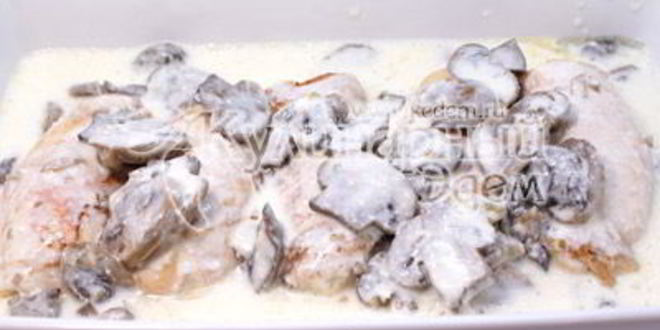 Рецепт куриные рулетики с грибами и сыром