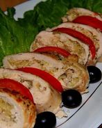 Куриные рулетики с лимонно-яблочной начинкой