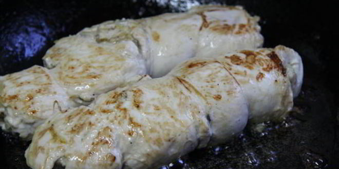 Рецепт куриные рулетики с лимонно-яблочной начинкой