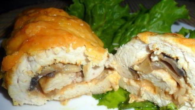 Рецепт Куриные рулетики с сыром в духовке