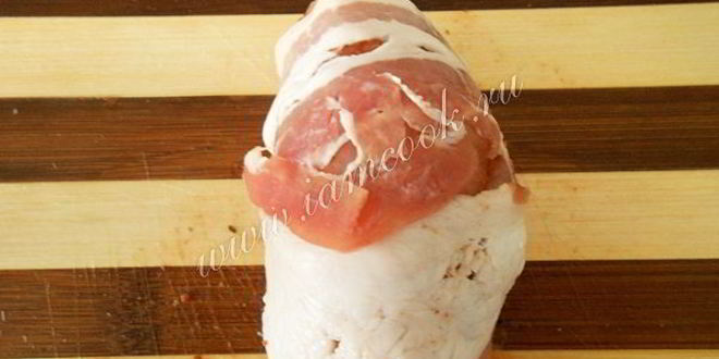 Рецепт куриные рулетики в беконе по-милански