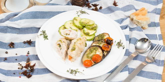 Рецепт куриные рулеты с креветками