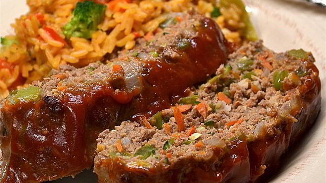 Рецепт Мясной рулет из фарша с овощами