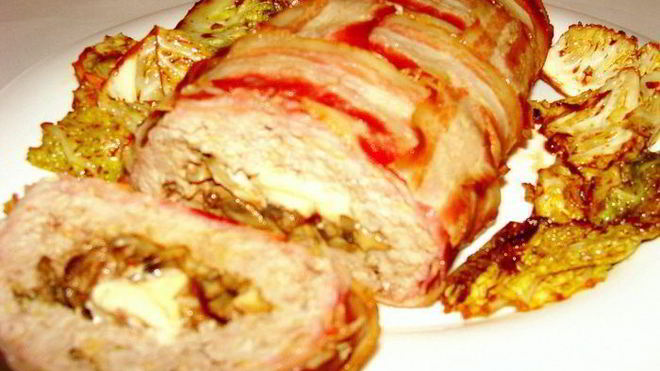 Рецепт Мясной рулет из фарша За семью печатями