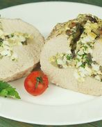 Мясной рулет с грибами