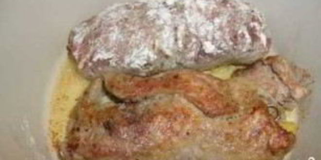 Рецепт мясной рулет с грушей