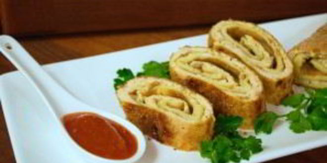 Рецепт мясной рулет с омлетом