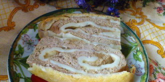 Рецепт мясной рулет в тесте два из одного