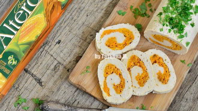 Рецепт Паровой куриный рулет