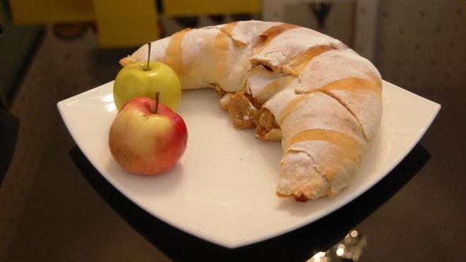 Рецепт Постный яблочный рулет