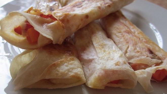 Рецепт Постные рулеты из лаваша