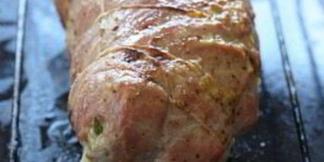 Рецепт праздничный рулет из свинины с начинкой