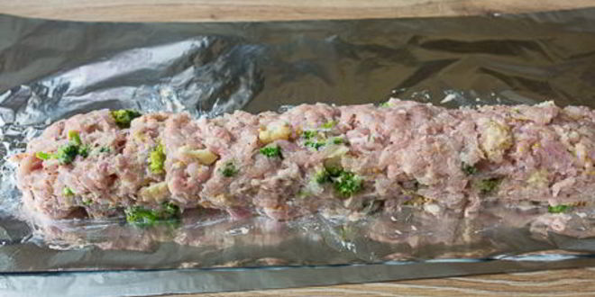 Рецепт рубленый рулет из курицы с брокколи