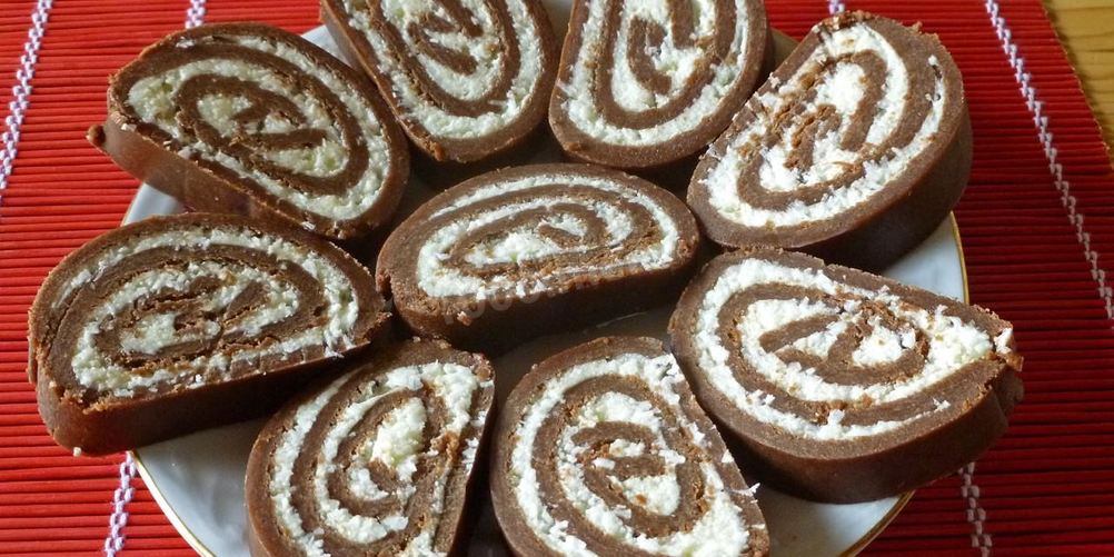 Как приготовить рулет баунти без выпечки