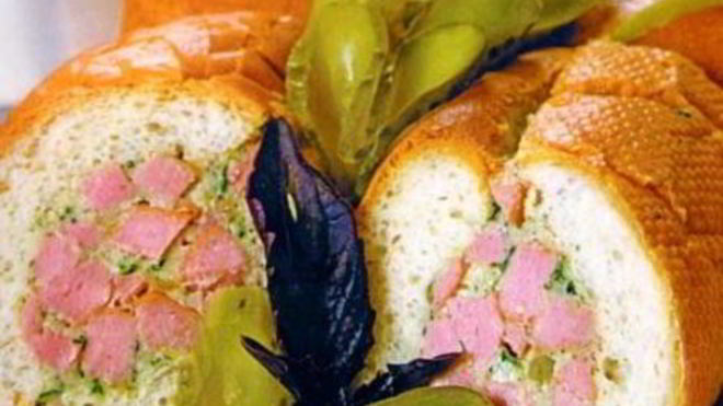 Рецепт Рулет из багета