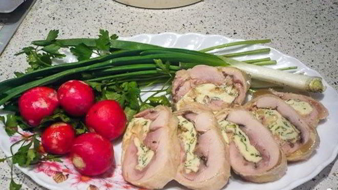 Рецепт Рулет из филе индейки в духовке