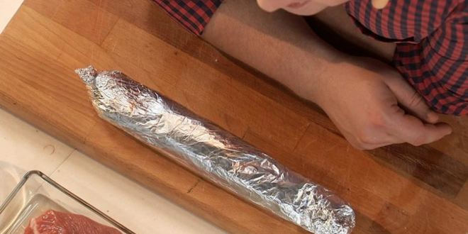 Рецепт рулет из говядины с белым пюре