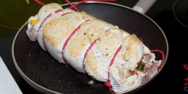 Рецепт рулет из грудки индейки