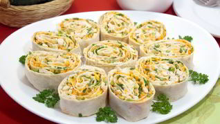 Рецепт Рулет из лаваша с курицей