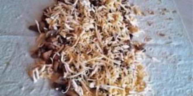 Рецепт рулет из лаваша с плавленым сыром и грибами