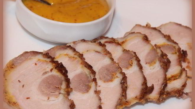 Рецепт Рулет из подчеревины