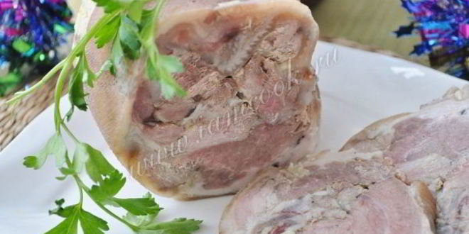 Рецепт рулет из рульки к рождеству