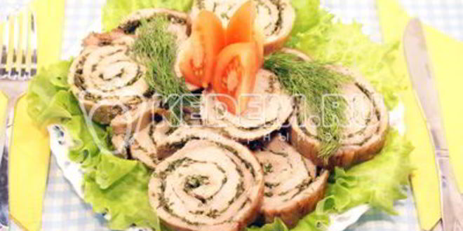 Рецепт рулет из свинины