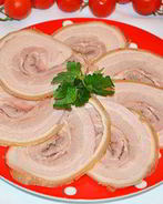 Рулет из свиной брюшины