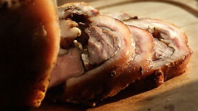 Рецепт Рулет из свиной головы