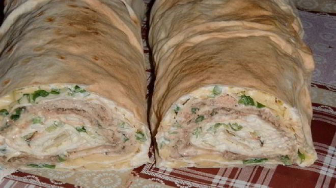 Рецепт Рулет Мимоза