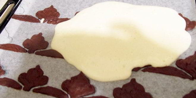 Рецепт рулет с шоколадным узором