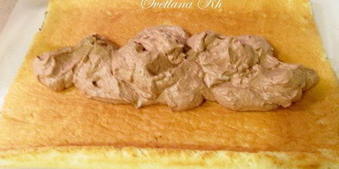 Рецепт рулет с шоколадным узором