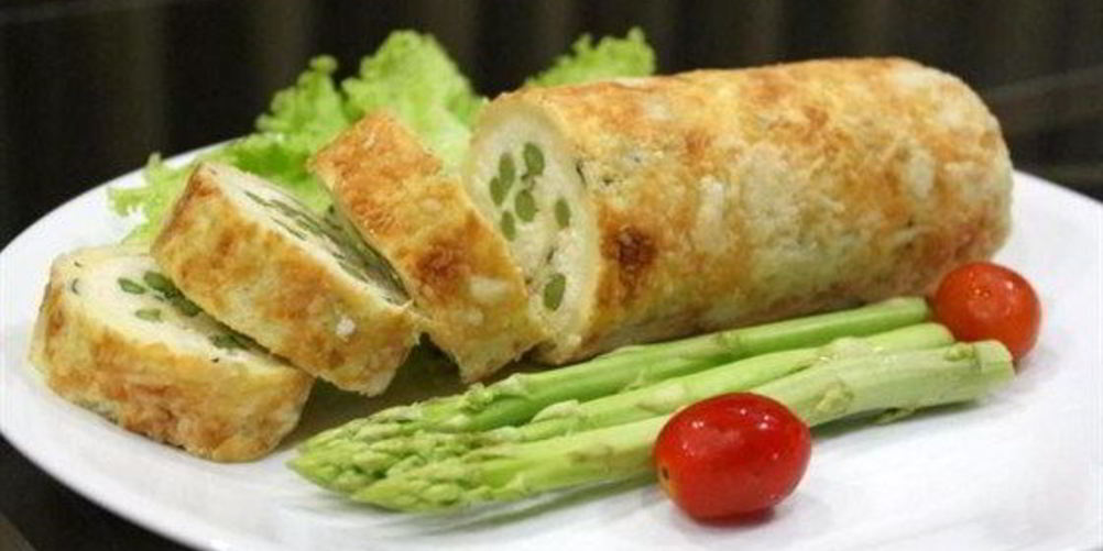 Рецепт закусочный рулет с утиной печенью и сыром