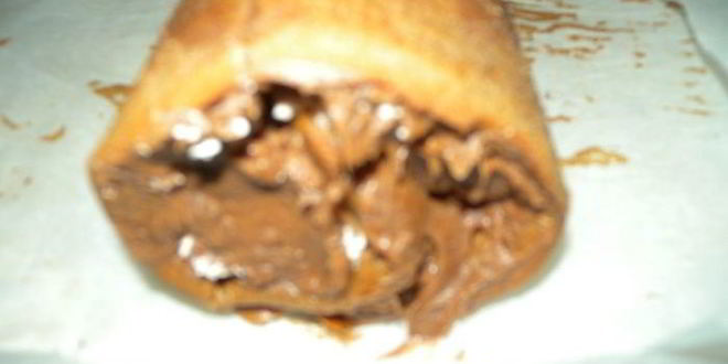 Рецепт рулет с творогом и вишней