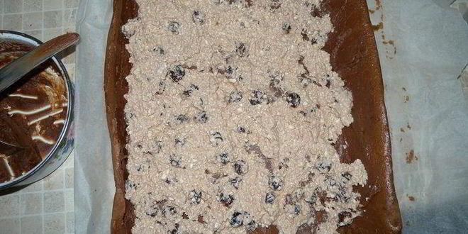 Рецепт рулет с творогом и вишней