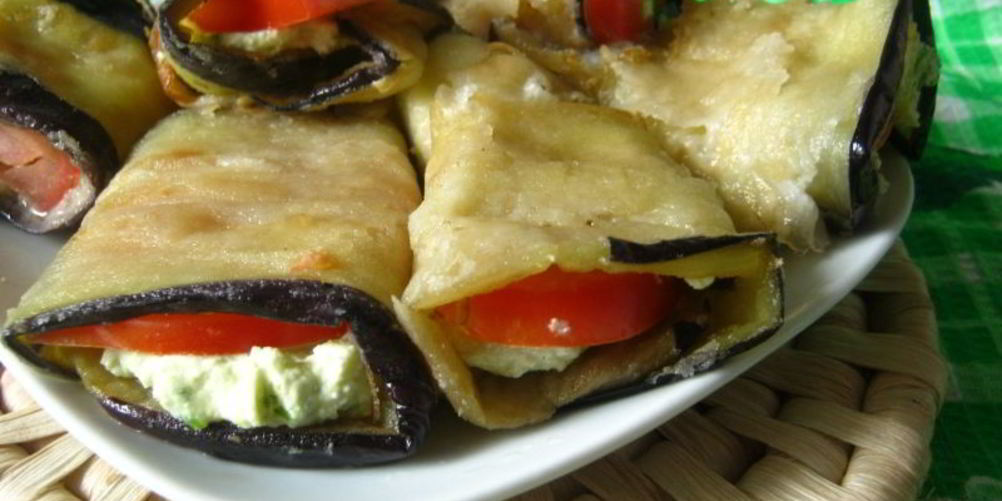 Рецепт рулеты из баклажан и курицы