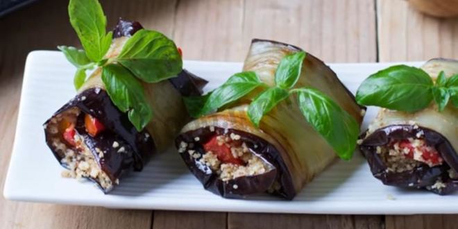 Рецепт рулетики из баклажанов с грецкими орехами