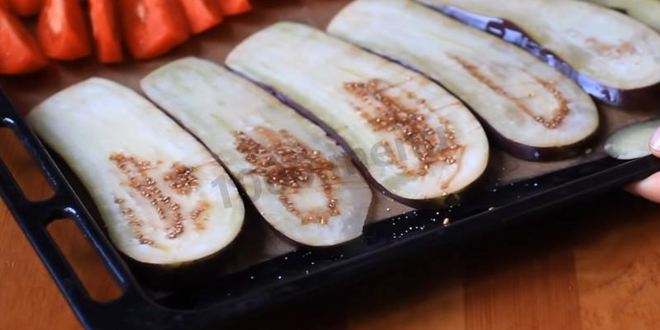 Рецепт рулетики из баклажанов с грецкими орехами
