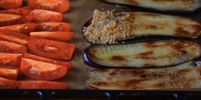 Рецепт рулетики из баклажанов с грецкими орехами