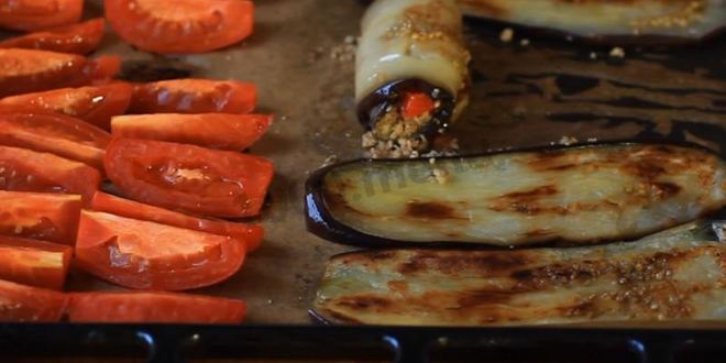 Рецепт рулетики из баклажанов с грецкими орехами