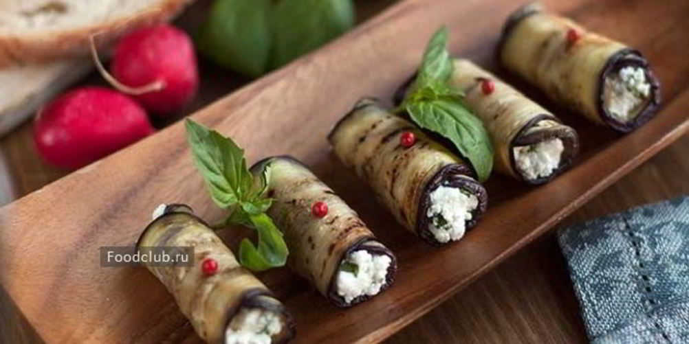 Как приготовить рулетики из баклажанов с сыром