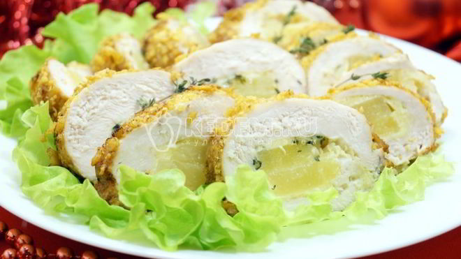 Рецепт Рулетики из куриного филе с начинкой
