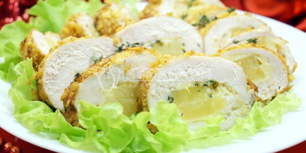 Как приготовить рулетики из куриного филе с начинкой