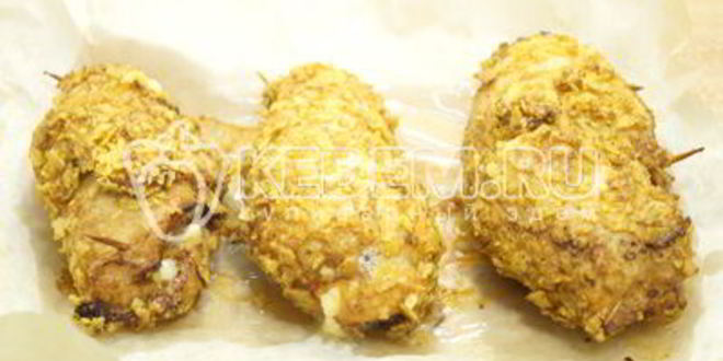 Рецепт рулетики из куриного филе с начинкой